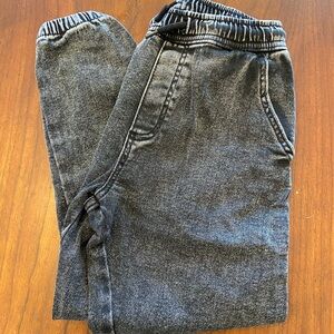 Zara Gray and Black Jogger Style Jeans kid size 8